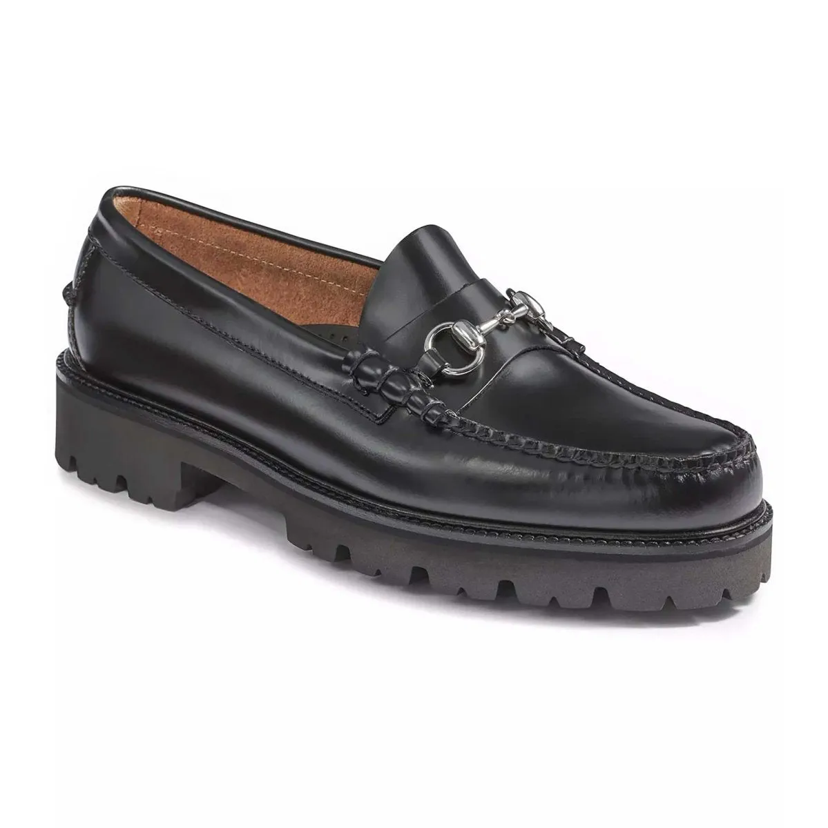 Modern Silhouette G.H. Bass Men's Lincoln Bit Lug WeeJun Black