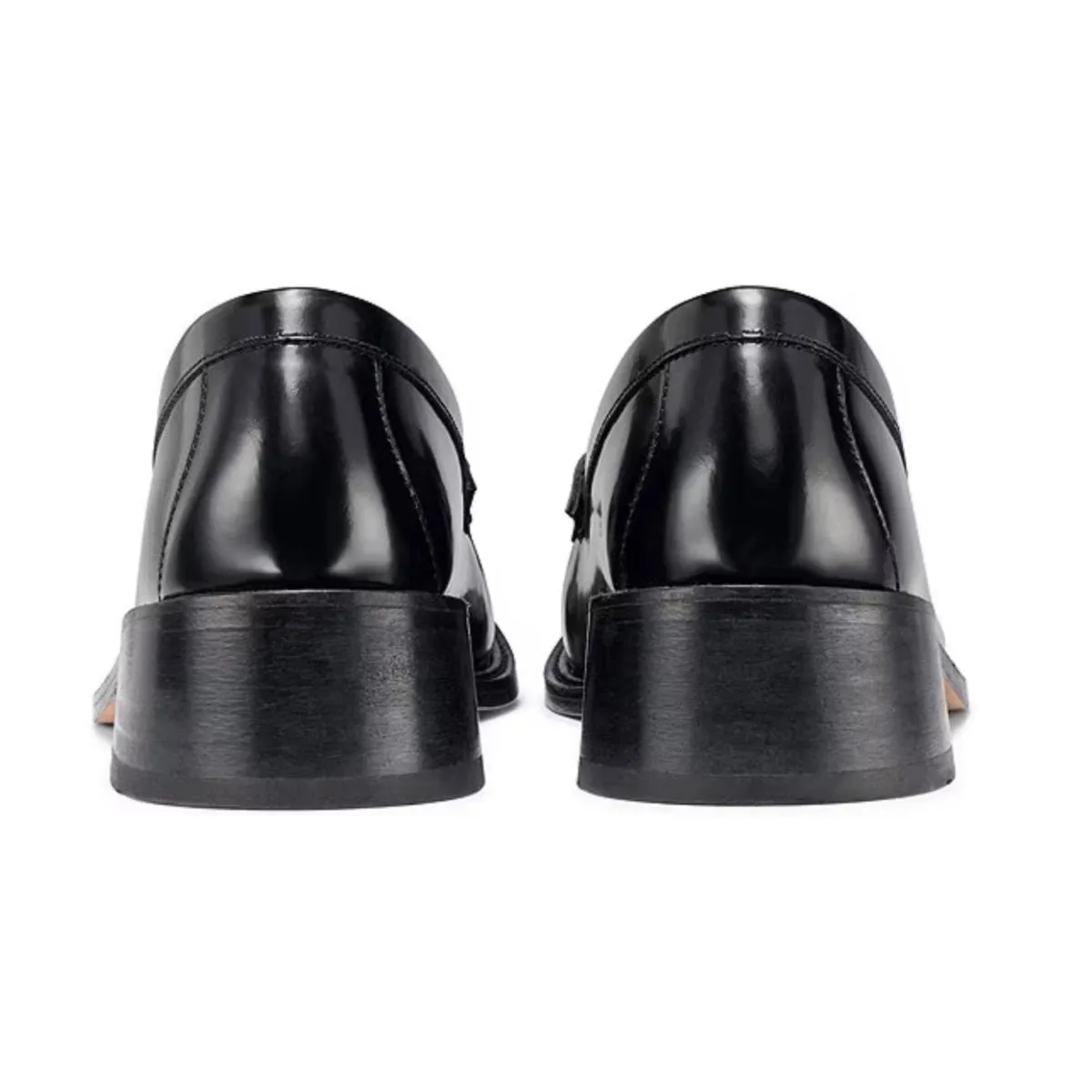 Union Pair G.H. Bass Women's Whitney Heel Loafer Black Leather