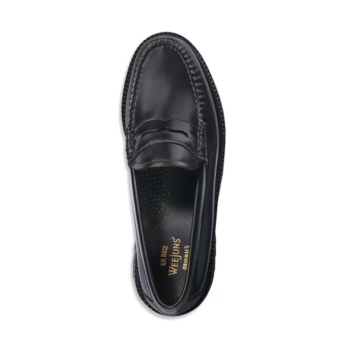 G.H. Bass Women's Whitney Super Lug Black Simple Shade