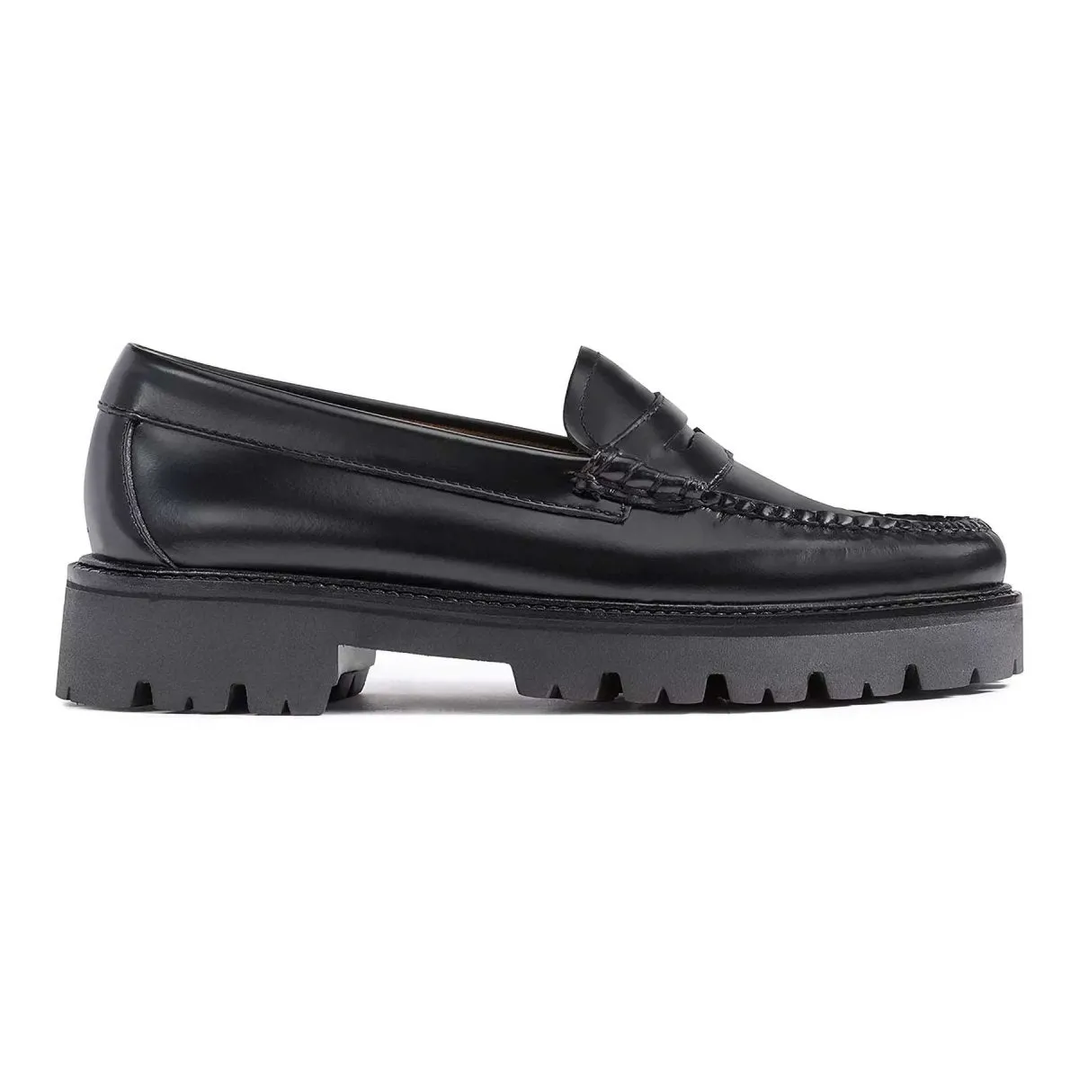 G.H. Bass Women's Whitney Super Lug Black Show Fit Shock absorption