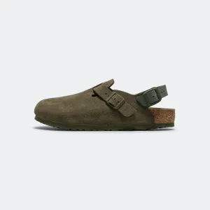 Tokio - Thyme Suede Leather All weather