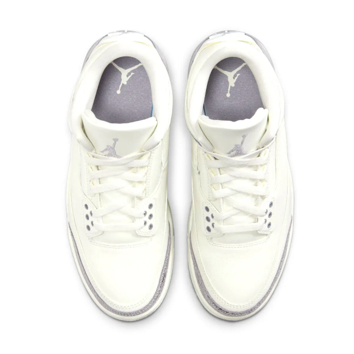 Structured performance Snug fit Wmns Air Jordan 3 Retro 'Sail Cement Grey'