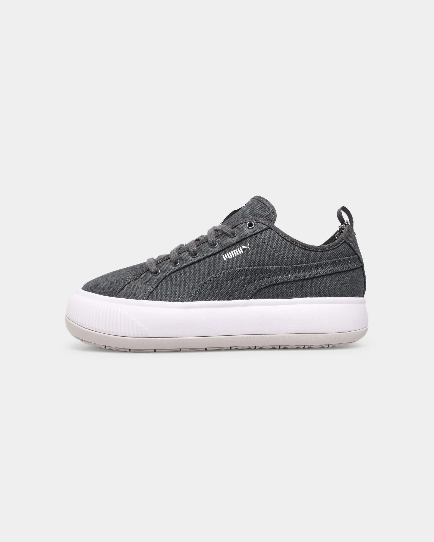 least walking Puma Women's Suede MAYU Ebony/Puma White