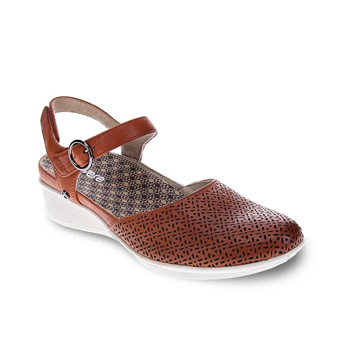 Womens Revere Calabria in Cognac Breathable   fabric Grass Jog