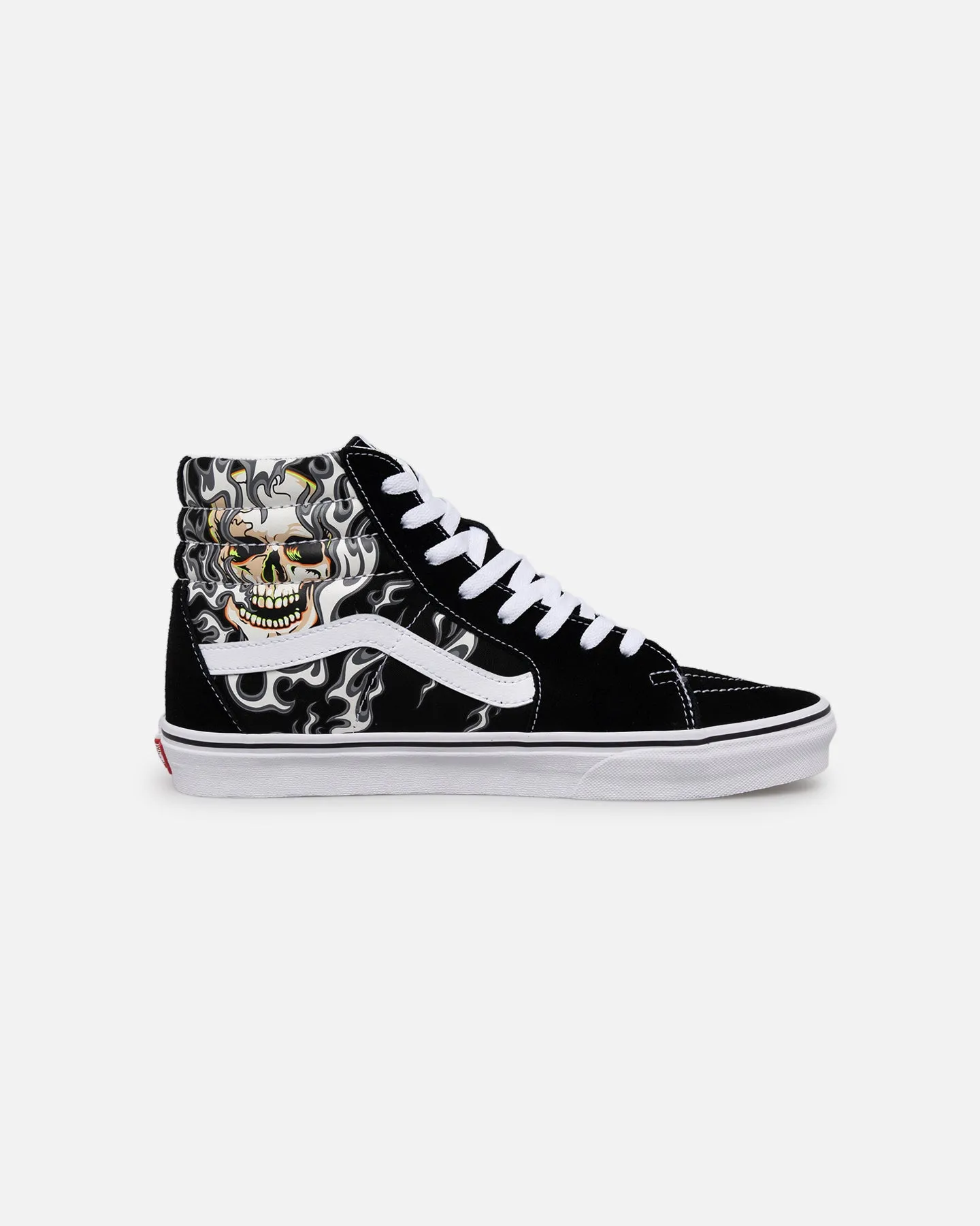 Vans Sk8-Hi Flame Skull Black/True White Mountain Strong Field Power