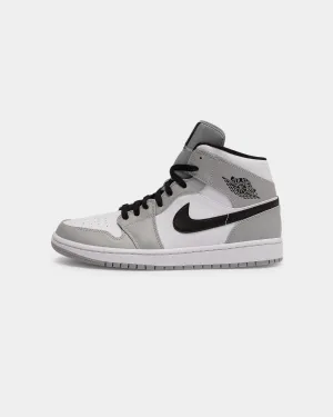 Mind Ease Jordan Men's Air Jordan 1 Mid 'Light Smoke Grey' Grey/Black/White
