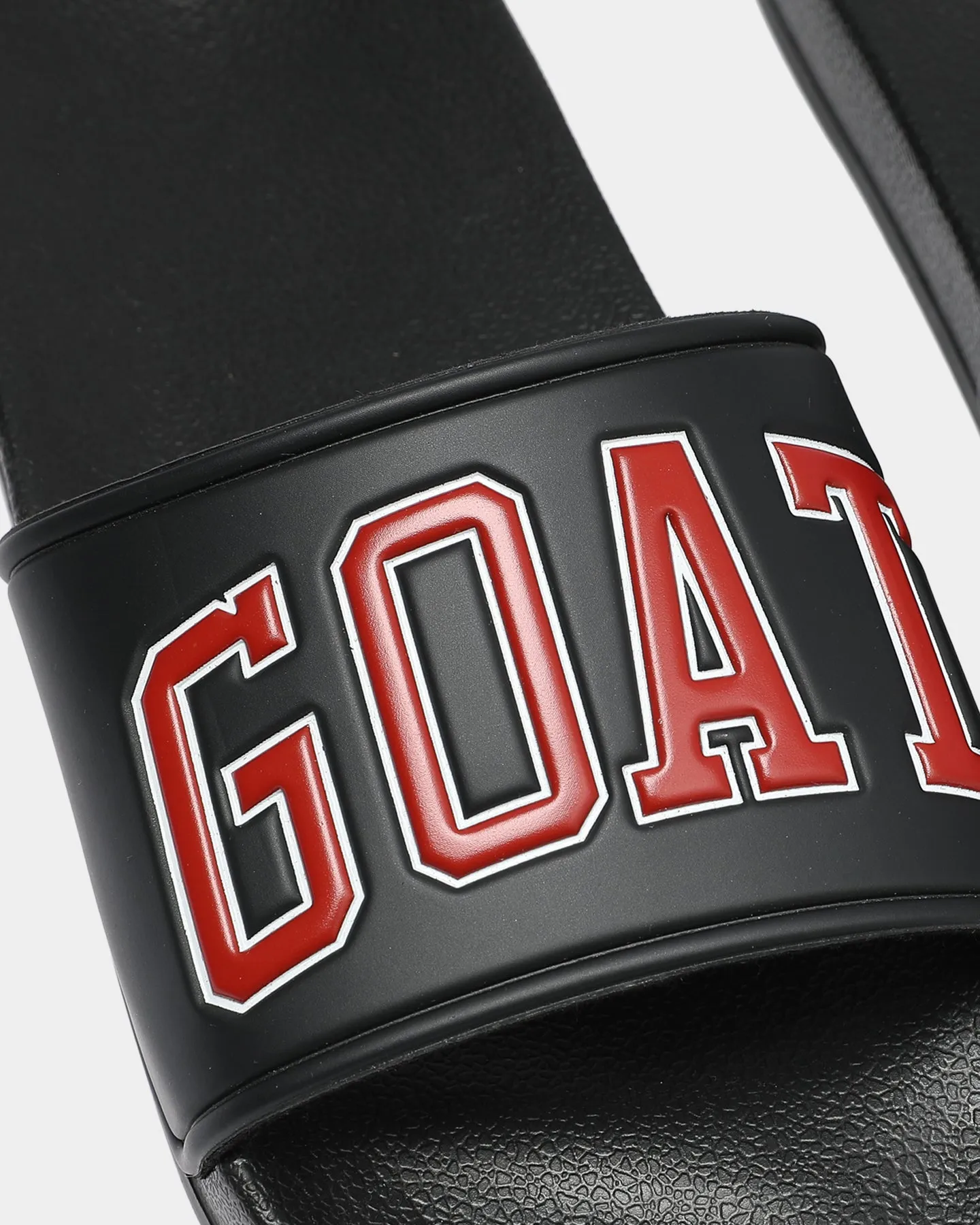 Sea Breeze Goat Crew Arch Logo Slide Black/Red