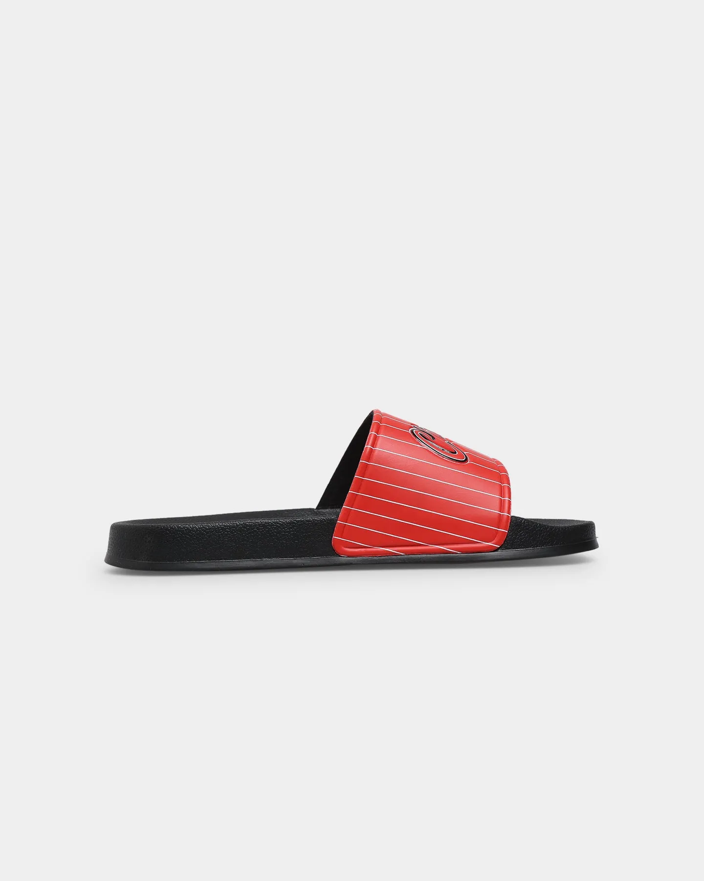 Winter Warm Arch support Goat Crew Chicago Slides Red/Black