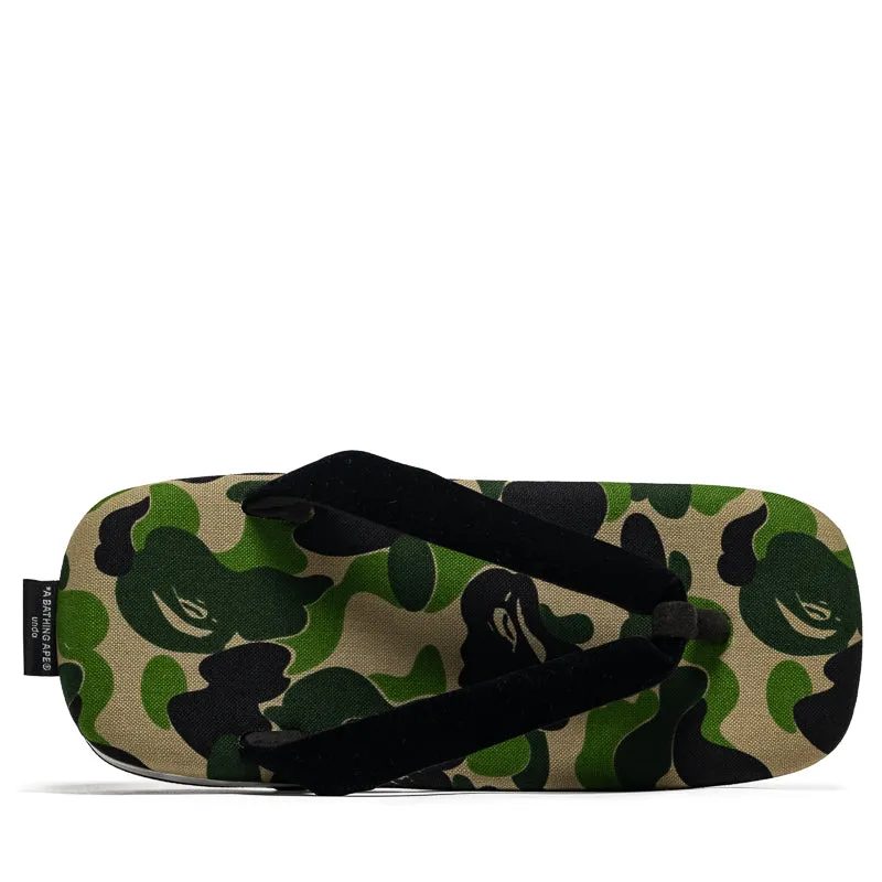 Goyemon x A Bathing Ape ABC Unda Sandals - Green Relaxing Flats