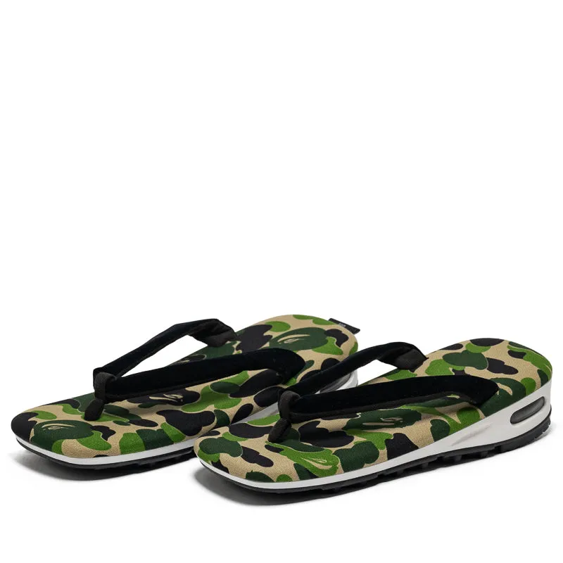 Goyemon x A Bathing Ape ABC Unda Sandals - Green Comfortable Vacation Footwear
