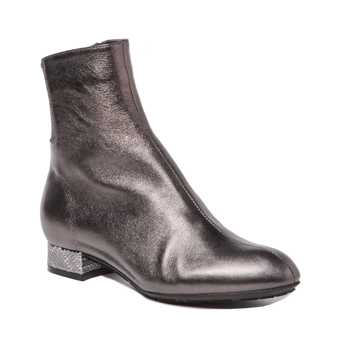 Thierry Rabotin Women's Naxos Charcoal Metallic/Snake Breathable Lining Occasion Fit