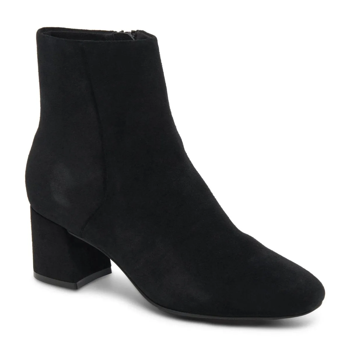 Full Grain Vintage Style Blondo Women's Alida Black Suede Waterproof