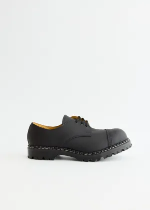 Greasy Steel Toe Capped Gibson Shoes Polished Finish