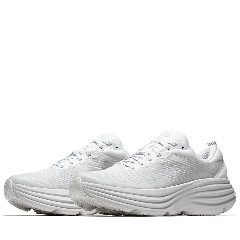 Hoka U Bondi 8 TS Caged - White/Cosmic Grey Anti Static Material