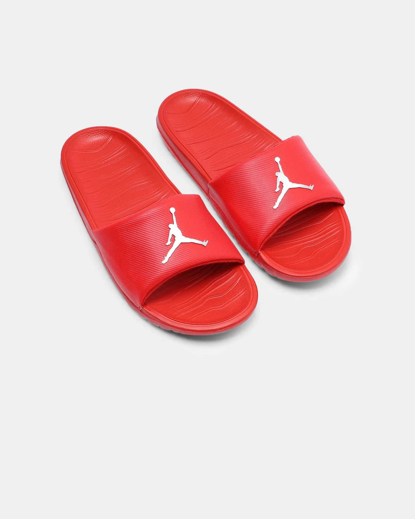 Jordan Jordan Break Slide Red/Metallic Silver Mesh Cool Top Rated