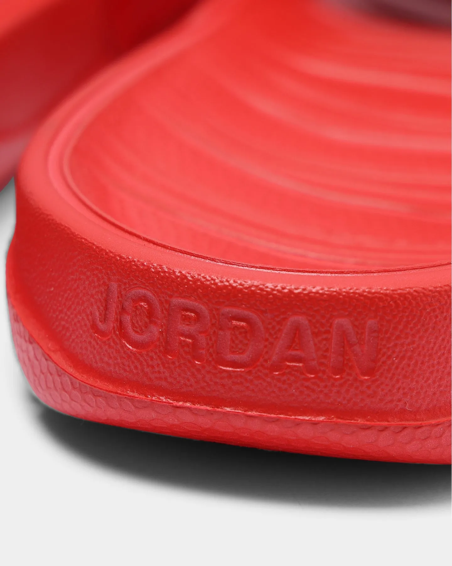 Clean White Jordan Jordan Break Slide Red/Metallic Silver
