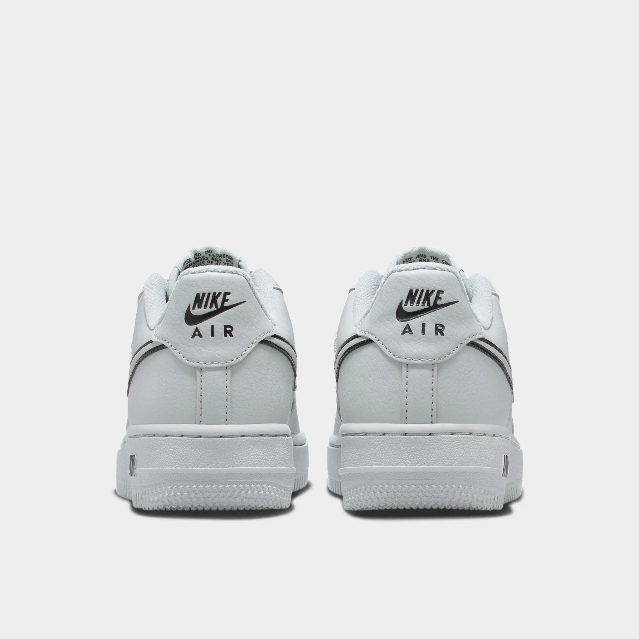 Logo Bold Walk Routine Nike Air Force 1 GS Light Smoke Grey / Black