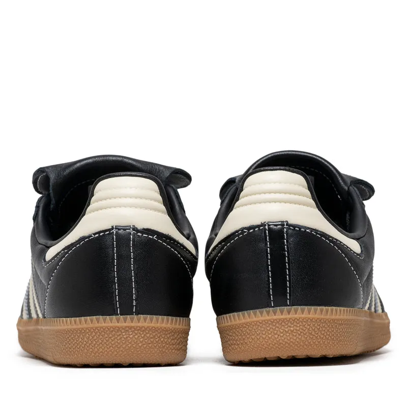 Women's Adidas Samba LT - Core Black/Cream White Grip Enhancing Pattern SlipOnStyle