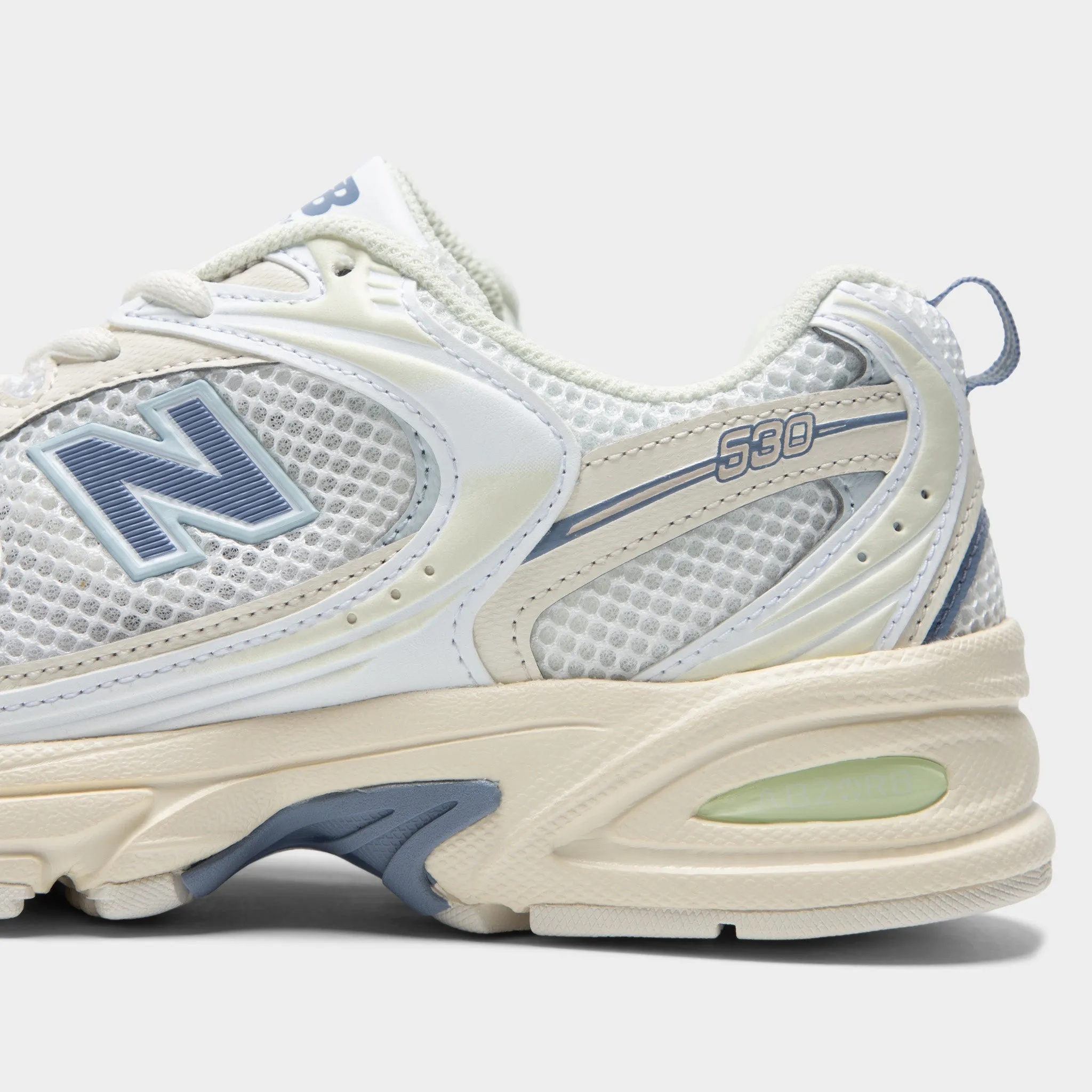 Anti microbial Star Step New Balance 530 Angora / Dusk Shower