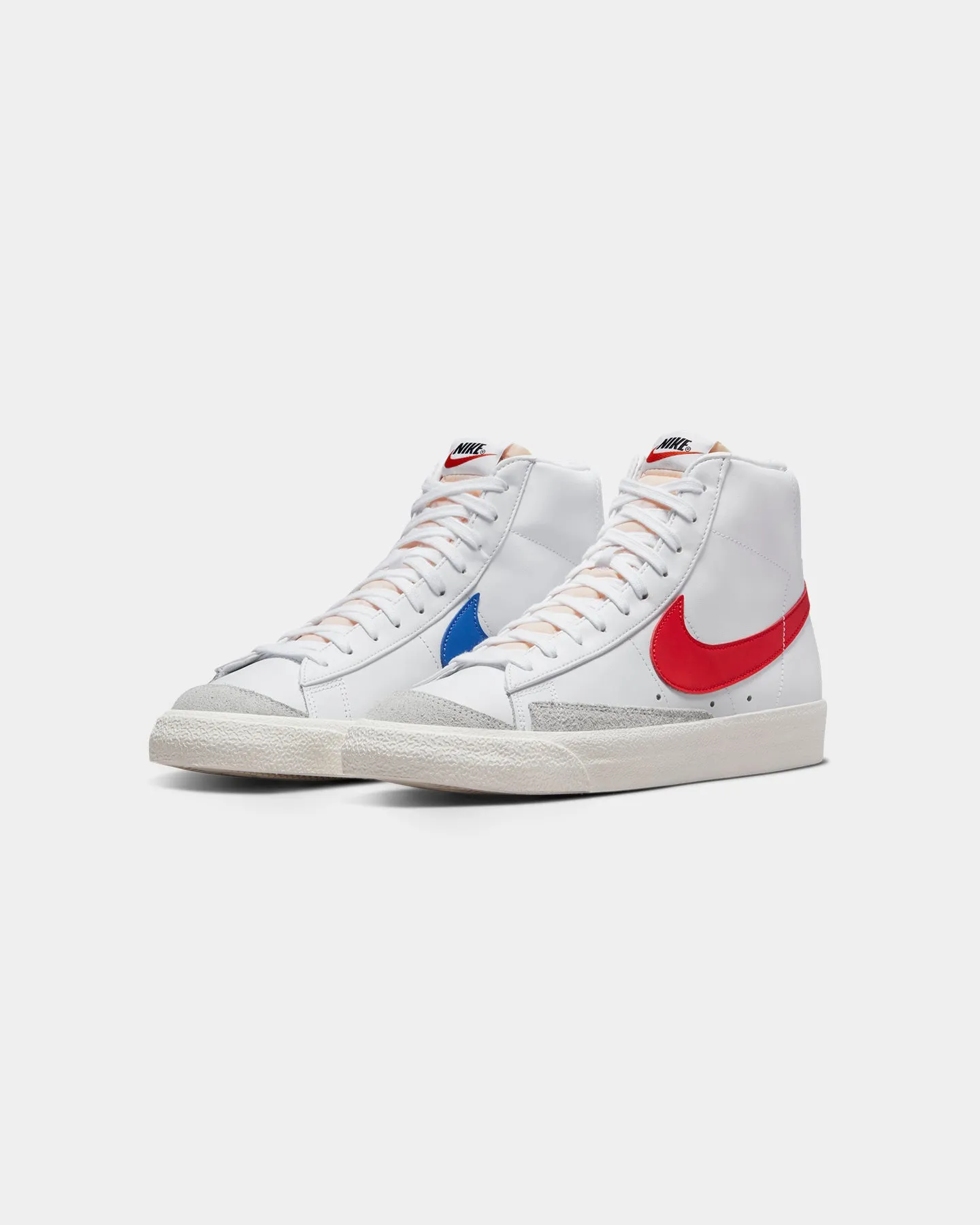 Nike Blazer Mid '77 Vintage White/Habanero Red/Medium Blue/Sail Breathable mesh
