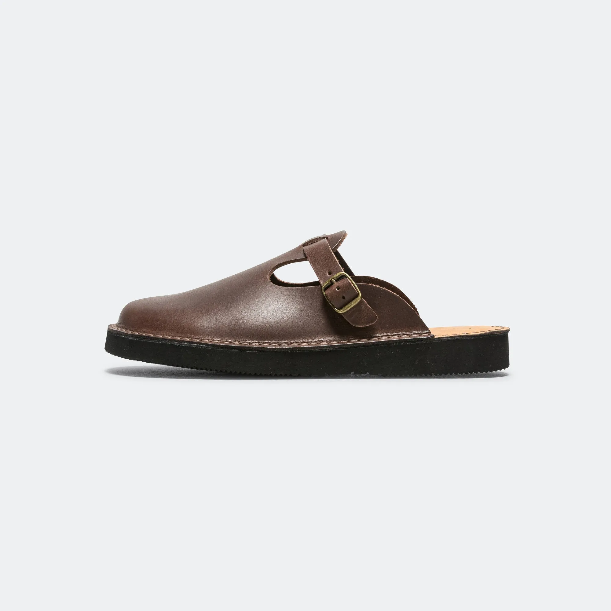 Soft Lining Step Free Gudalur Sandal - Dark Brown