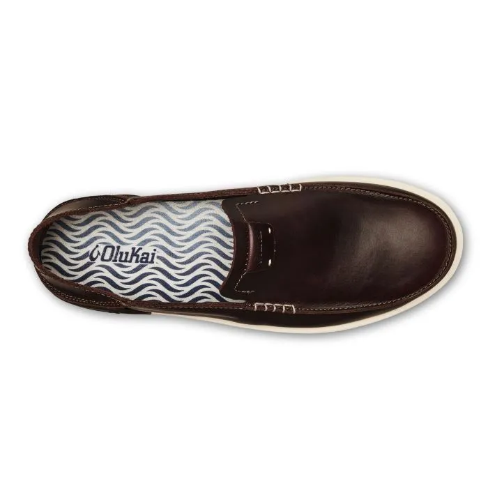 Mens Olukai Kakaha in Dark Java/Dark Java Premium Footwear Statement Piece