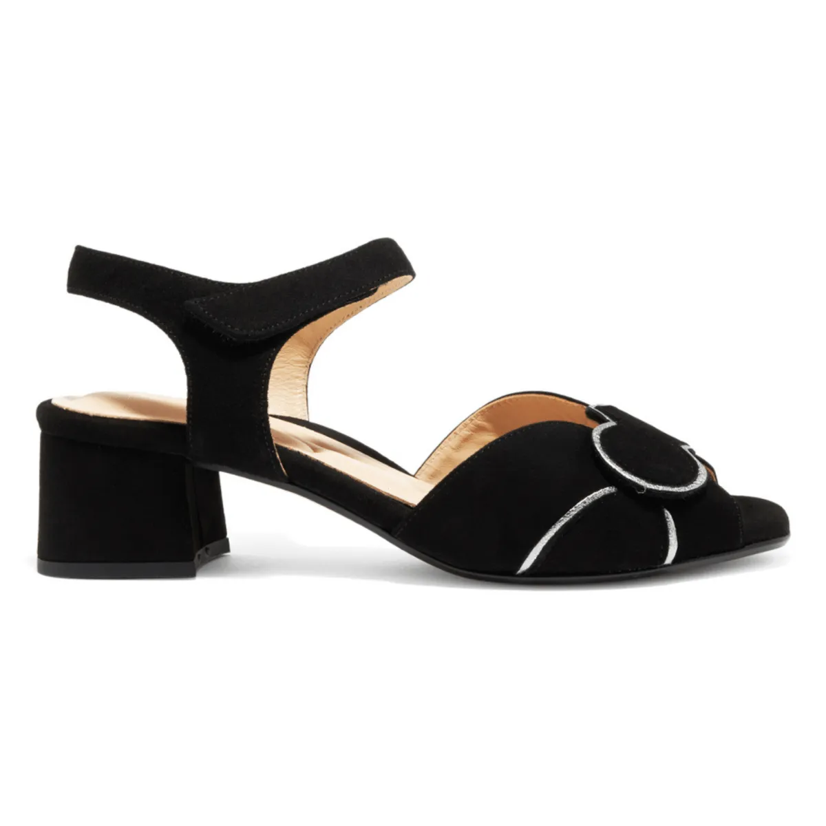 Pie Santo Women's 250021 Black/Pewter Suede Hand Shade Mark Guard