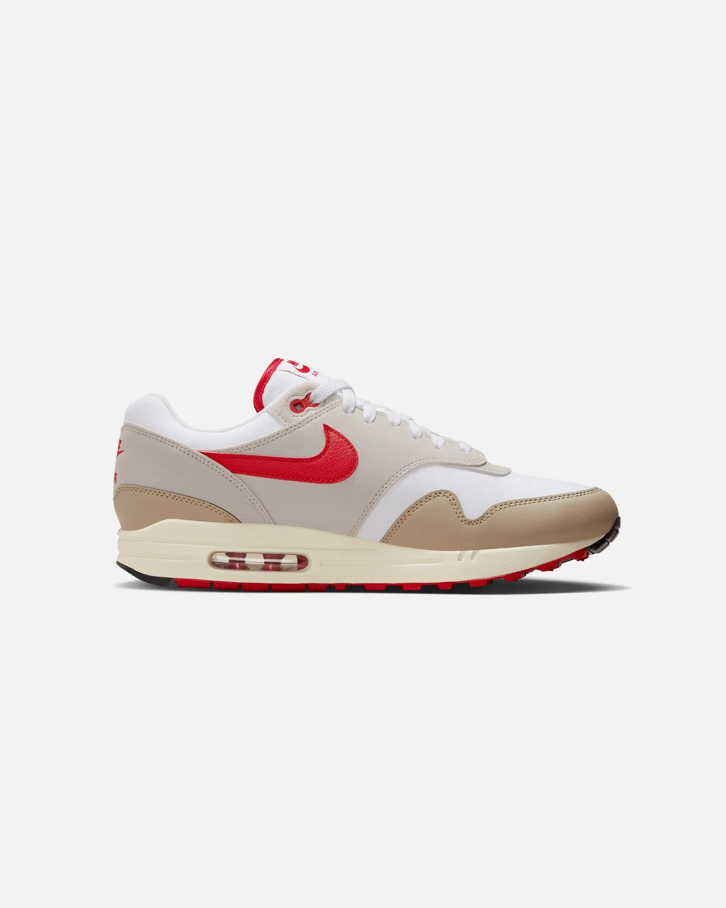 Nike Air Max 1 White/University Red Light Step