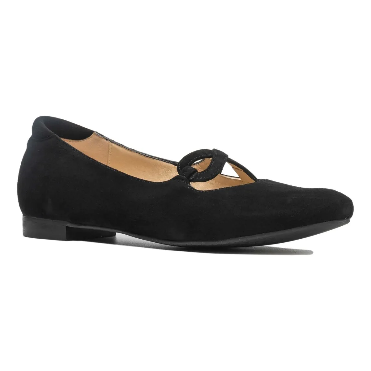 PieSanto Women's 245531 Kat Black Suede anti static Easy Care