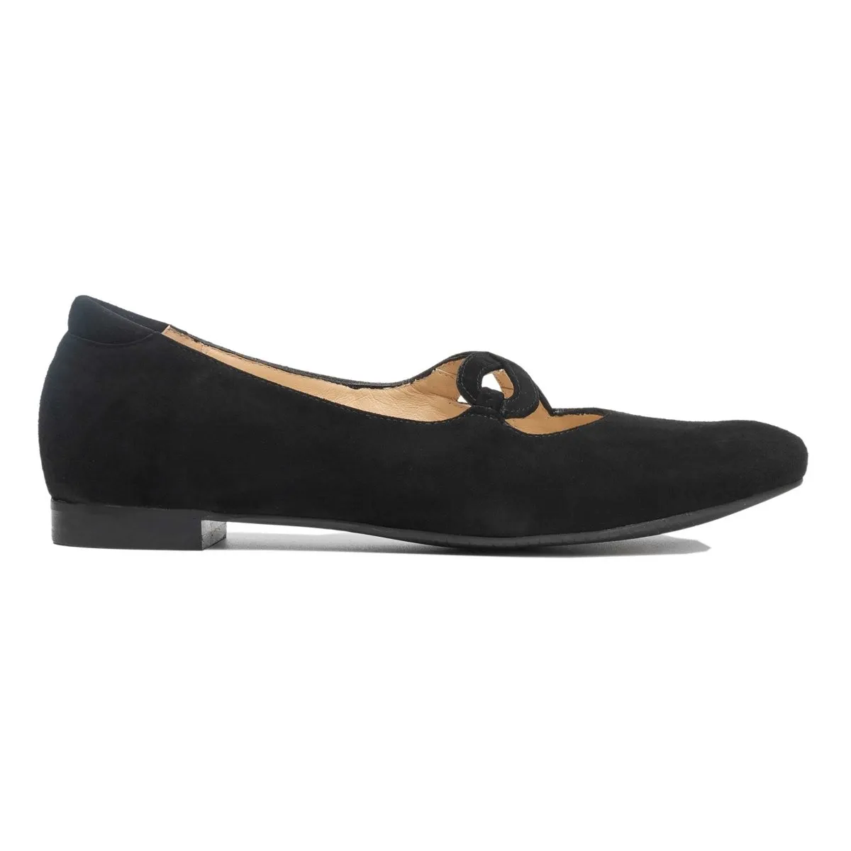 PieSanto Women's 245531 Kat Black Suede Pad Soft