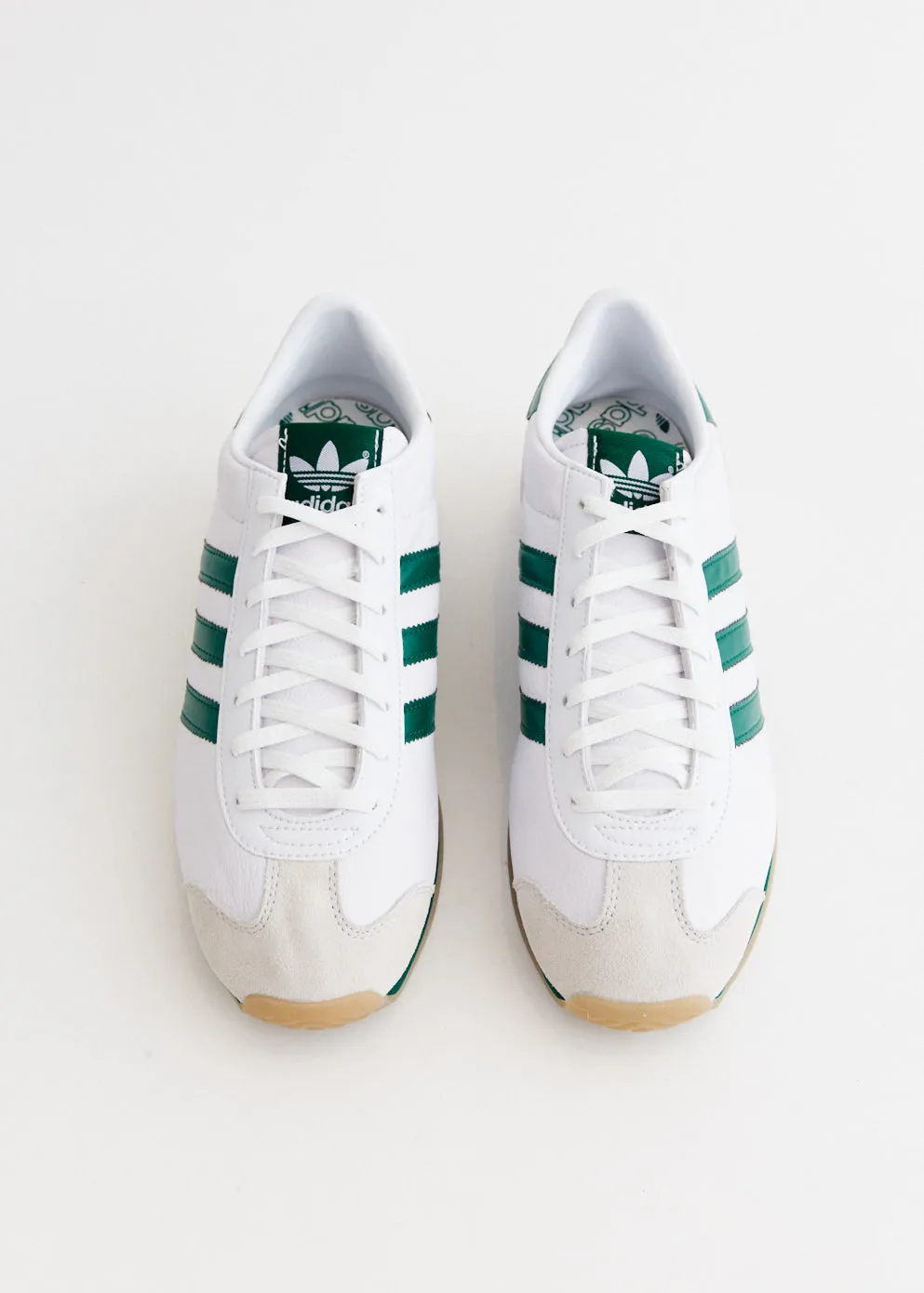 Country Japan 'White Collegiate Green' Sneakers slip - on Perfect Fit