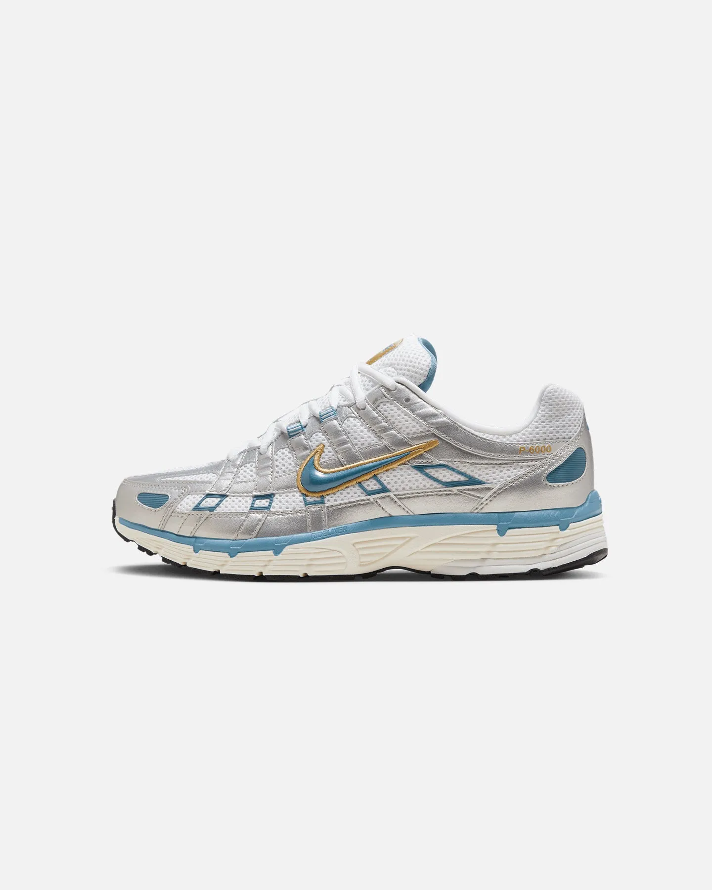 Durable Fabric Elastic Nike P-6000 White/Aegean Storm