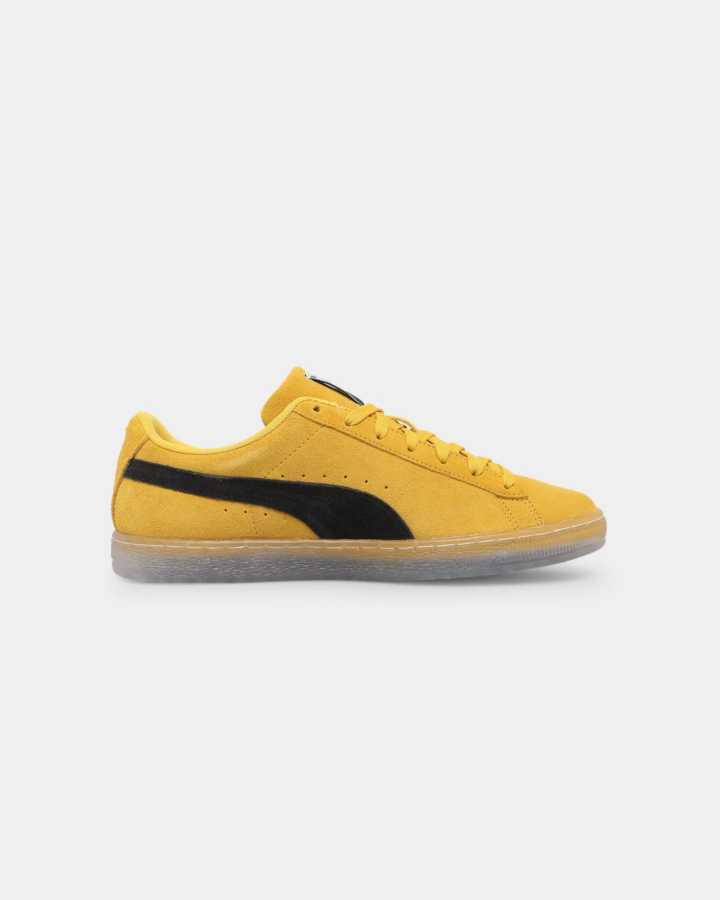 Puma Suede Translucent Shoes Spectra Yellow-Translucent Step Tall