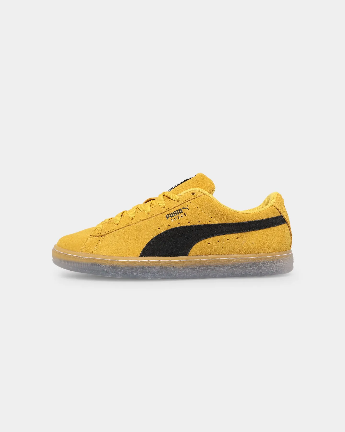On Trend Dark Edge Puma Suede Translucent Shoes Spectra Yellow-Translucent