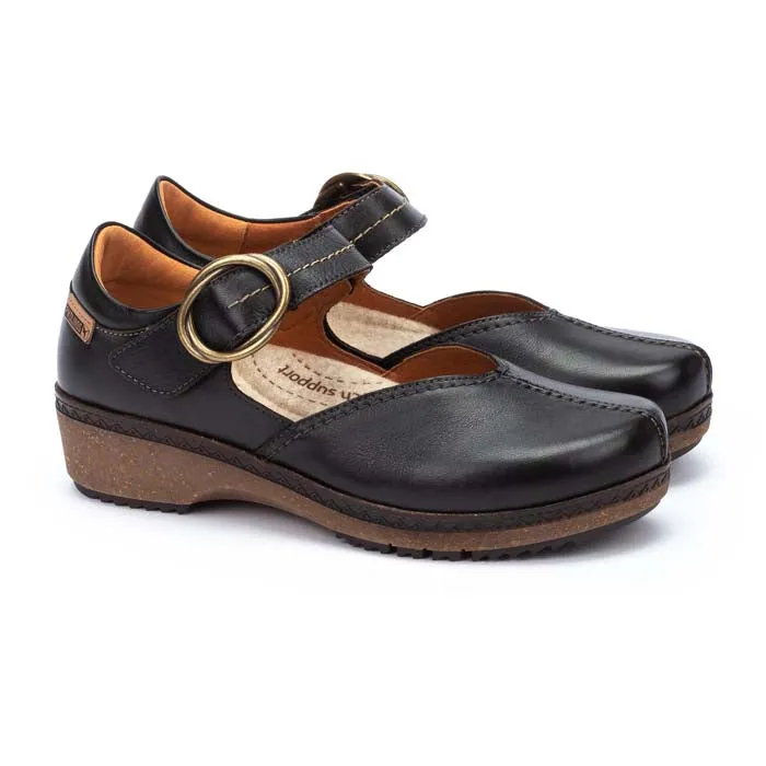 Textured Pattern Womens Pikolinos Granada Mary Jane in Black