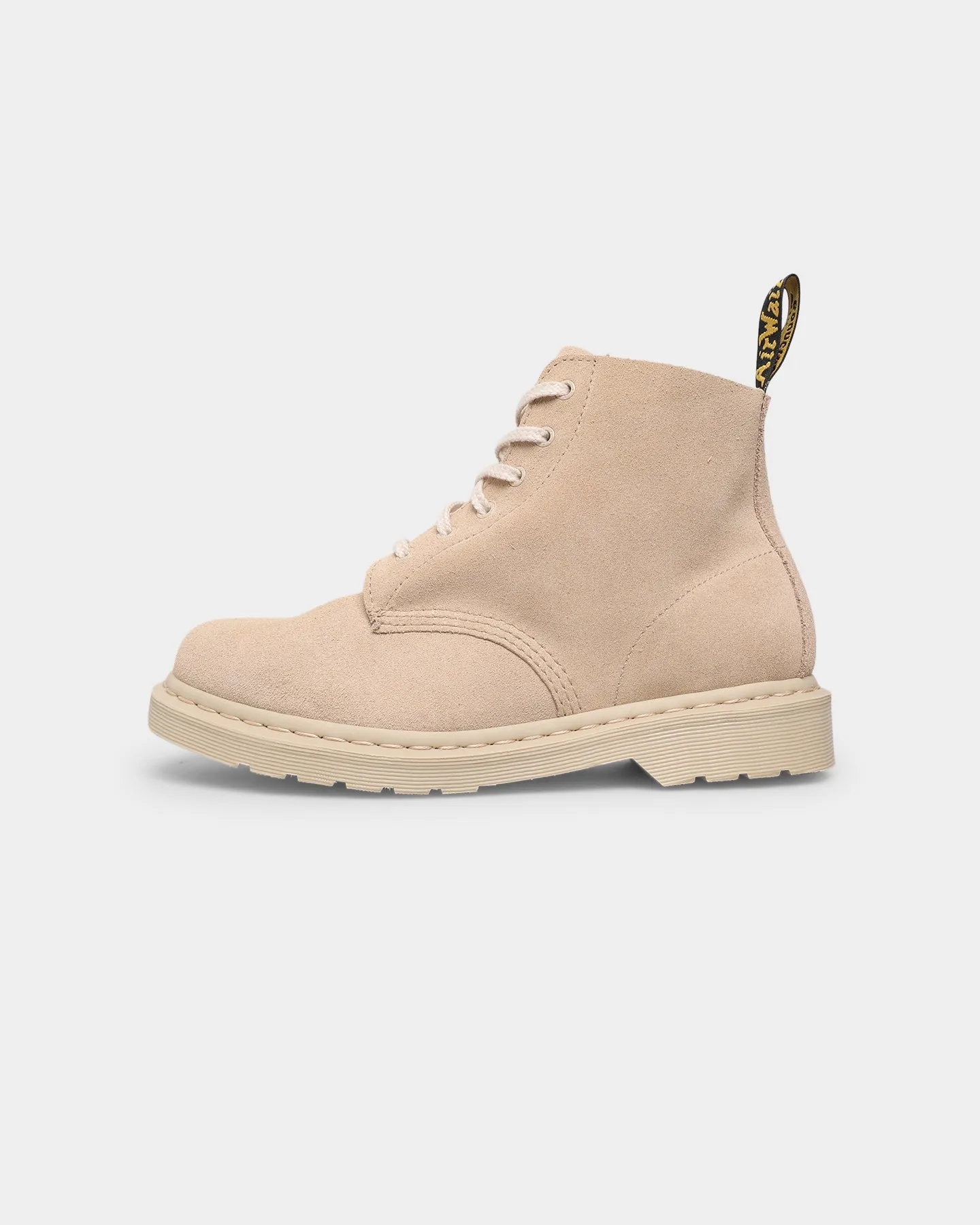 Comfort Upper Path Free Dr. Martens 101 Mono 6 Eye Boot Sand E.H.Suede