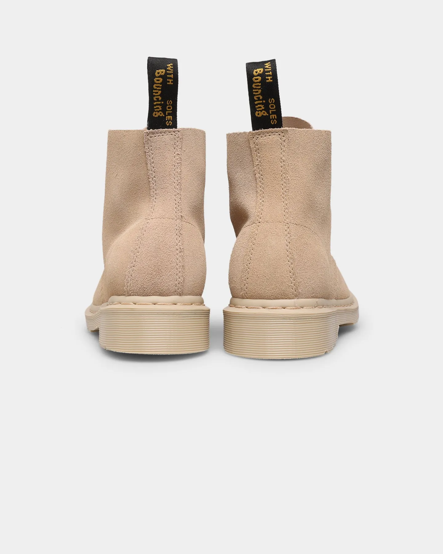 Modern Sky Blue Dr. Martens 101 Mono 6 Eye Boot Sand E.H.Suede
