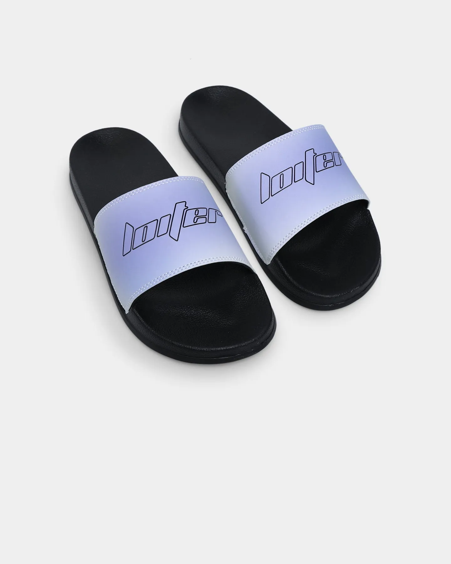 Mesh Comfort Ankle Loiter UV Slide Black/Sky Blue