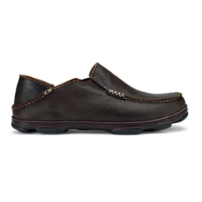 Mens Olukai Moloa in Wood/Java Comfort Grip