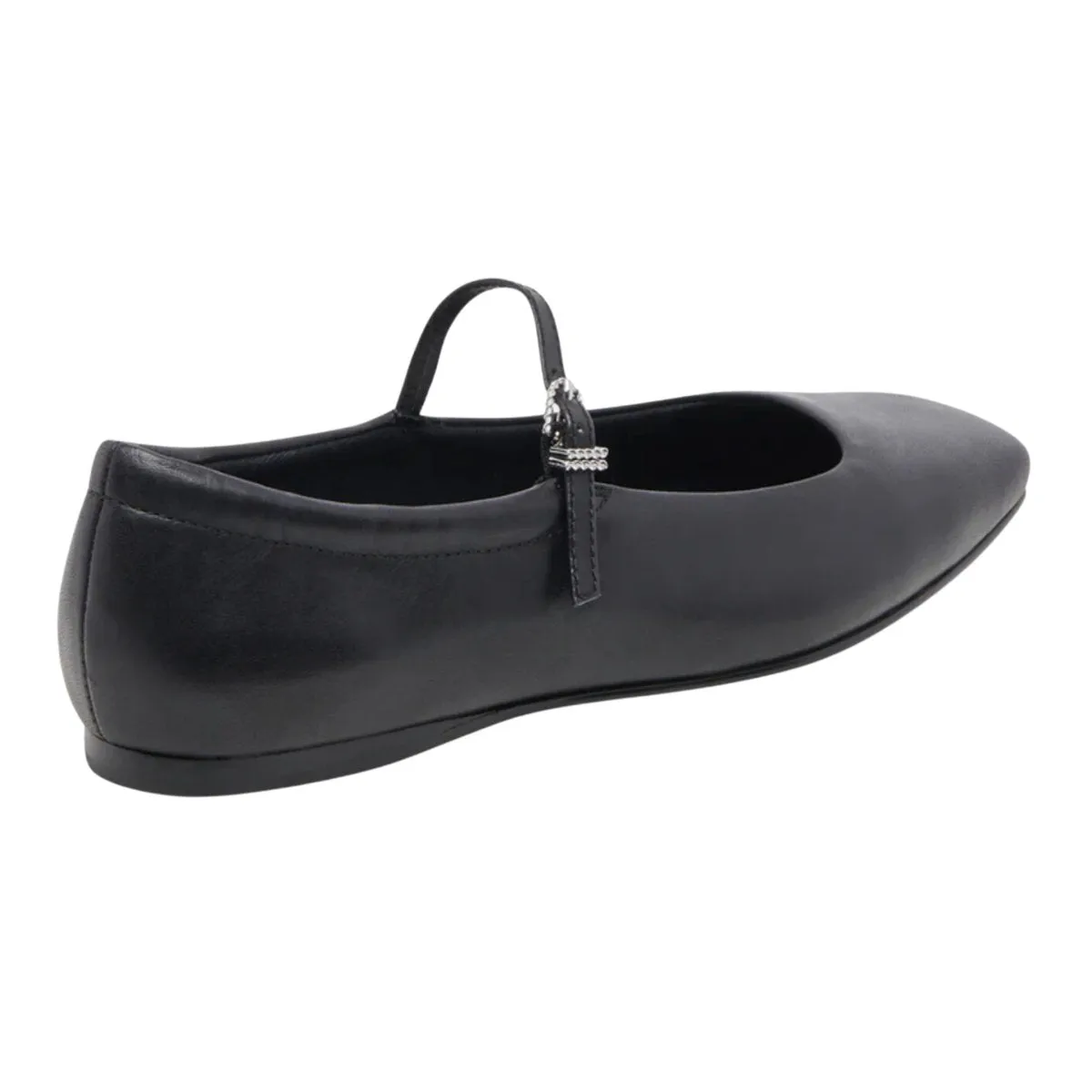 Dolce Vita Women's Reyes Ballet Flats Black Leather Executive Mode