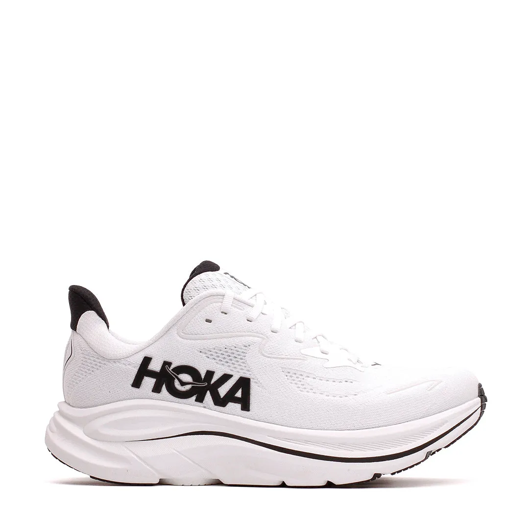Hoka One One Men Clifton 10 White Black 1162030-WBLC fringe - decorated running option running shoes for fitness - oriented men