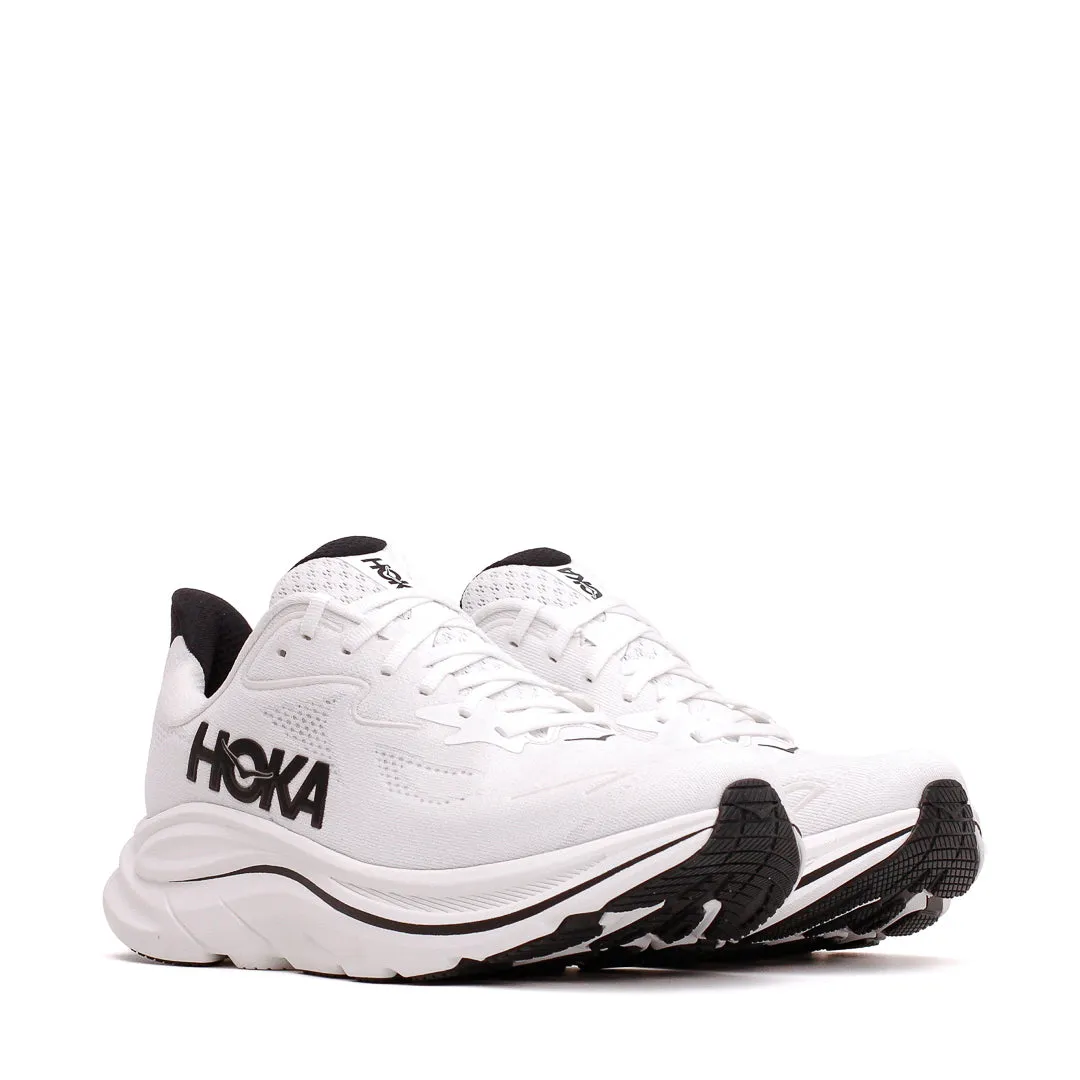 Hoka One One Men Clifton 10 White Black 1162030-WBLC high - performance all - terrain shoes treadmill - running