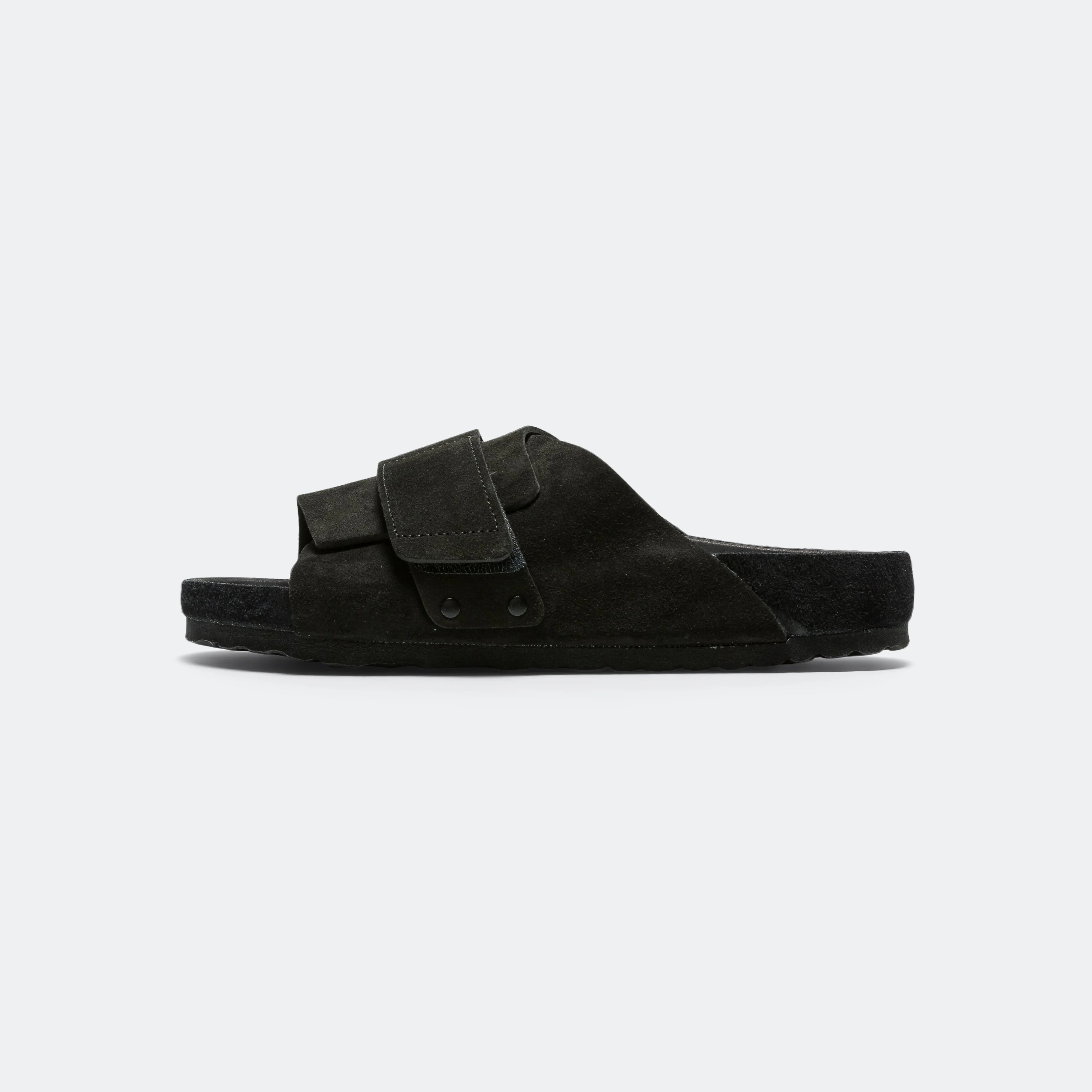 Kyoto Exquisite - Black Suede Leather Natural Step