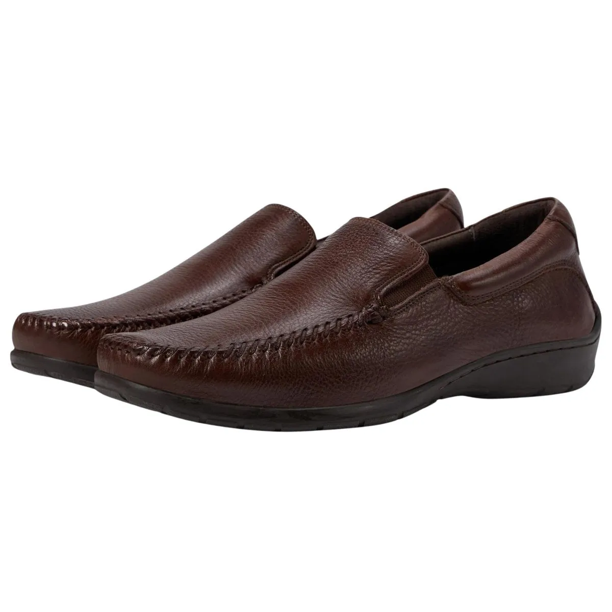 Johnston & Murphy Men's Crawfoord Venitian Mahogany Leather Even Pace
