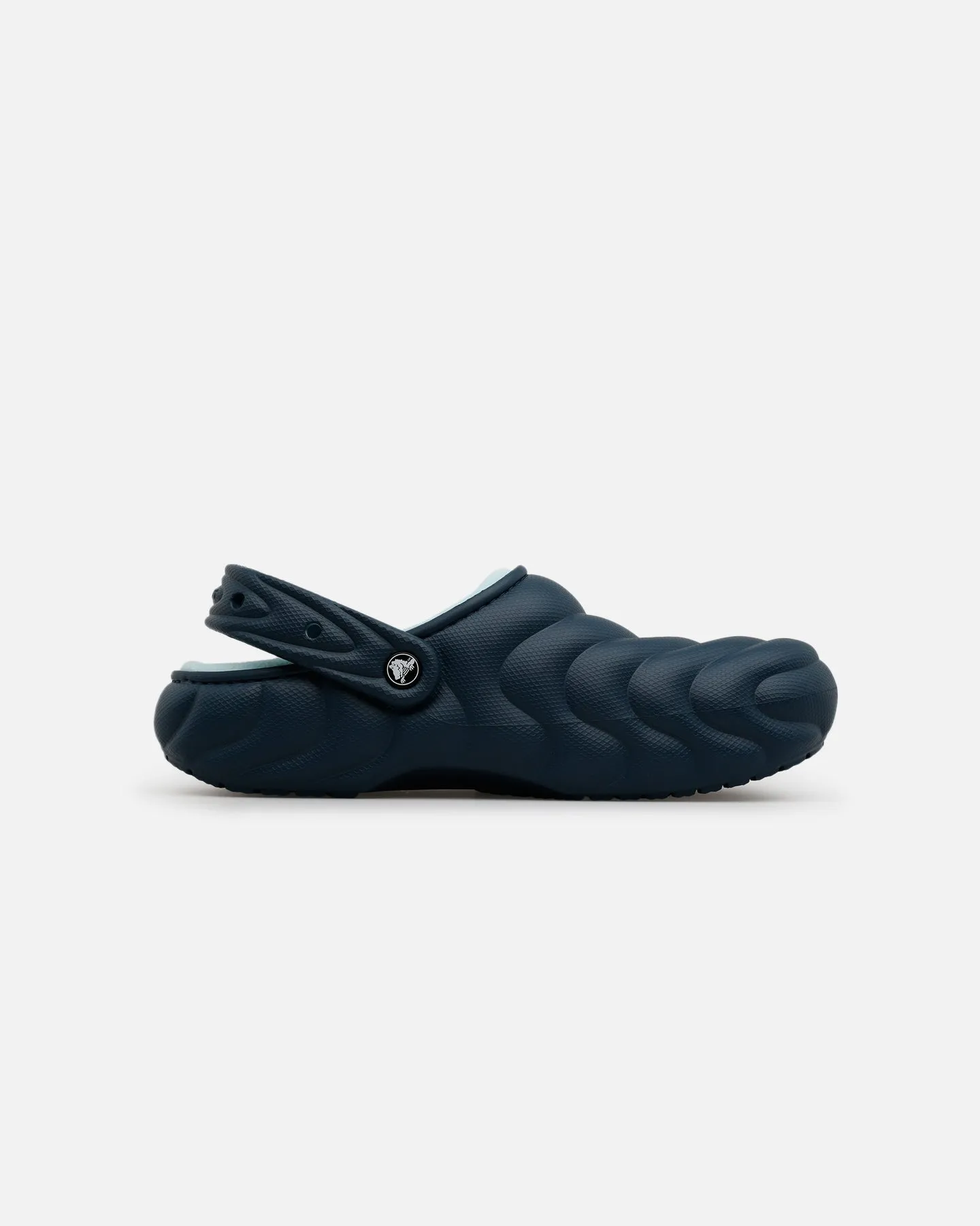 Crocs Classic Lined Over Puff Clog Midnight Blue Color Play Knitted Warm