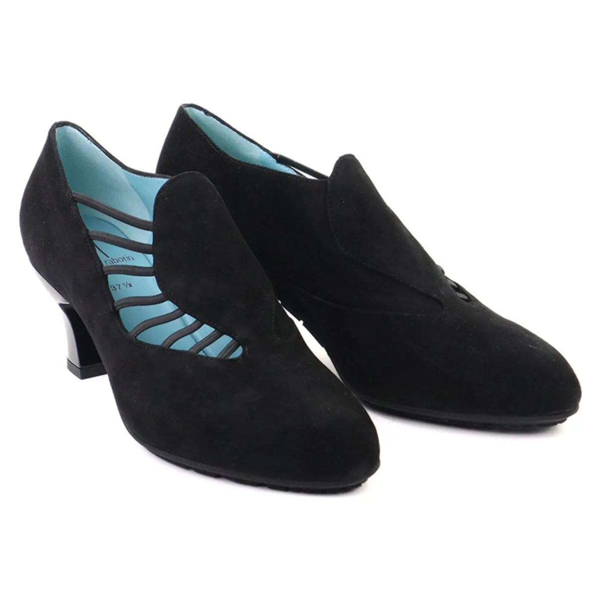 Stretchable Thierry Rabotin Women's S136MQN Drosera Black Suede