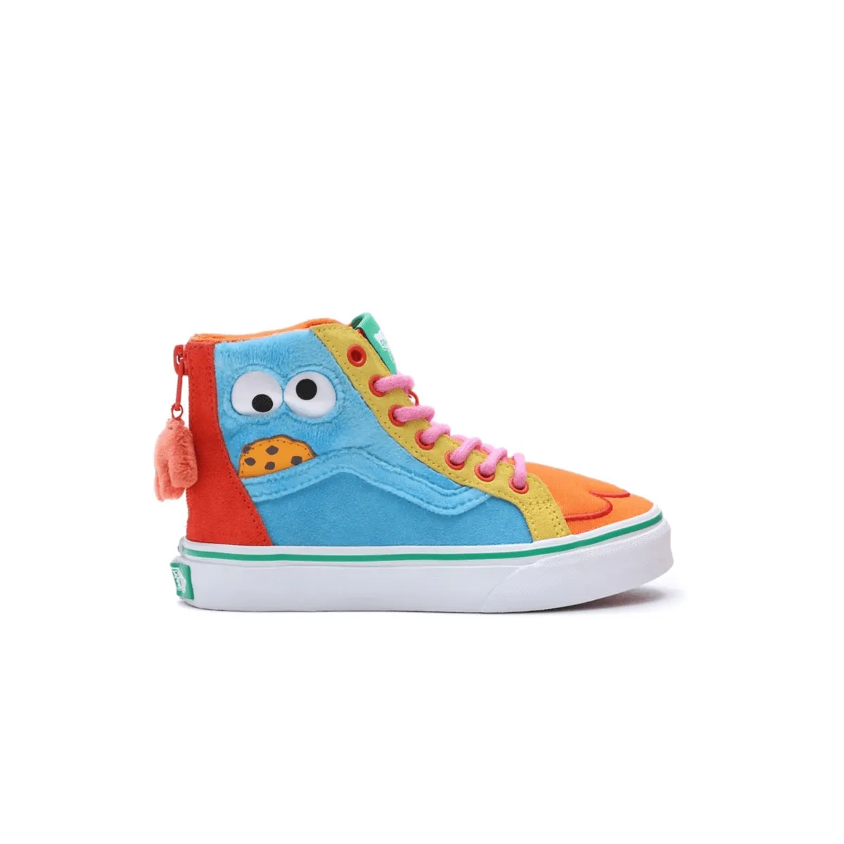 Ventilated Design   Sesame Street Kid's SK8-Hi Zip 'Multi'