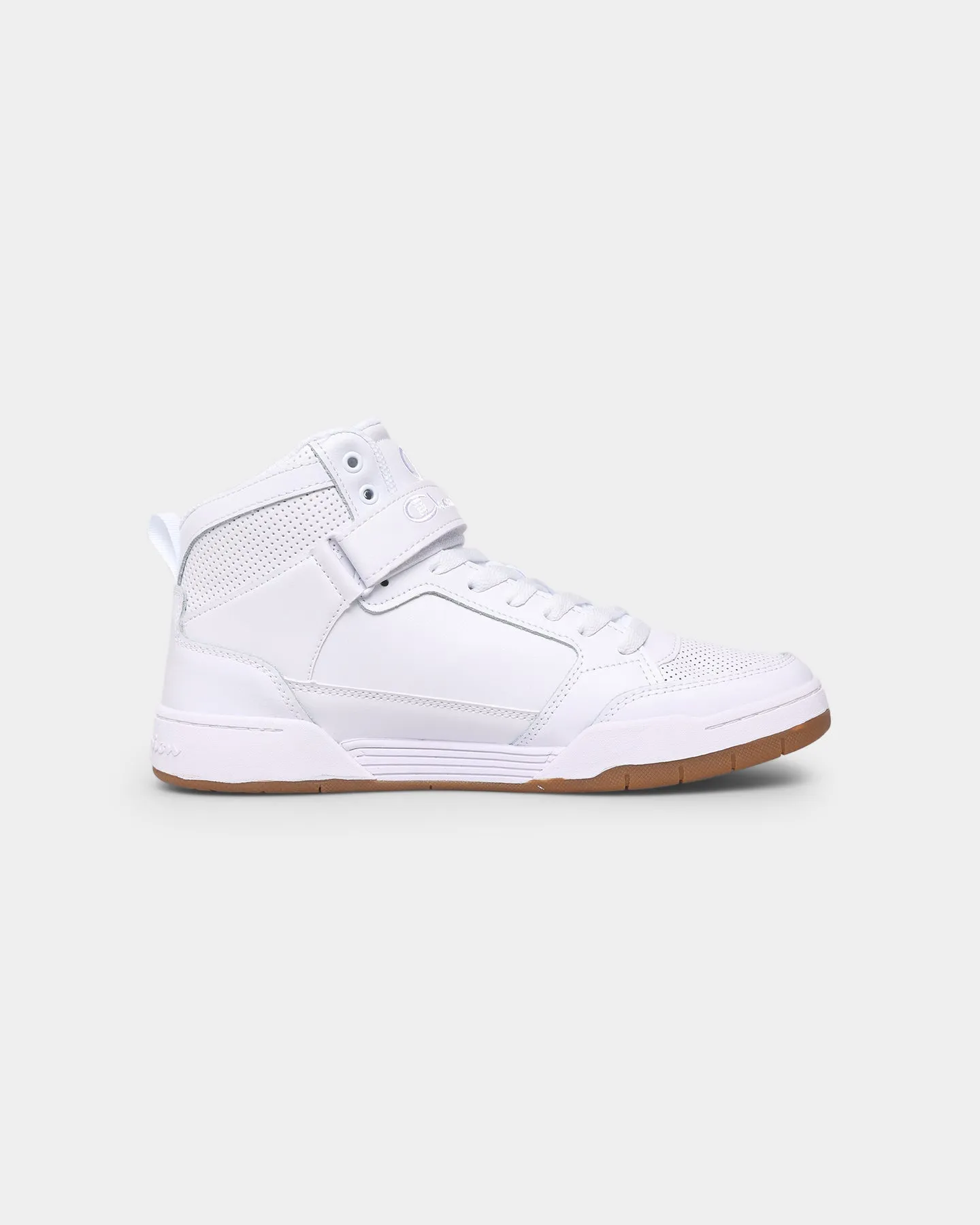 Champion Arena Power Hi-Top Sneaker White/Gum Global Fit Comfort Platform