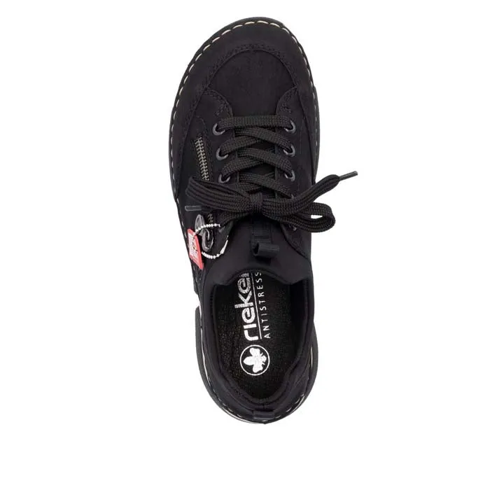 Womens Rieker Angela 73 in Black/Black Street Mode