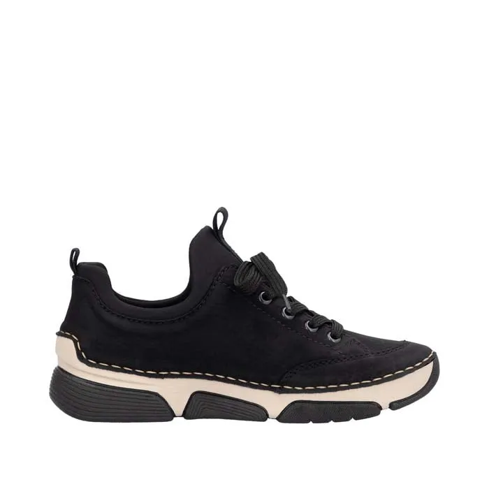 Womens Rieker Angela 73 in Black/Black Comfortable Fitment